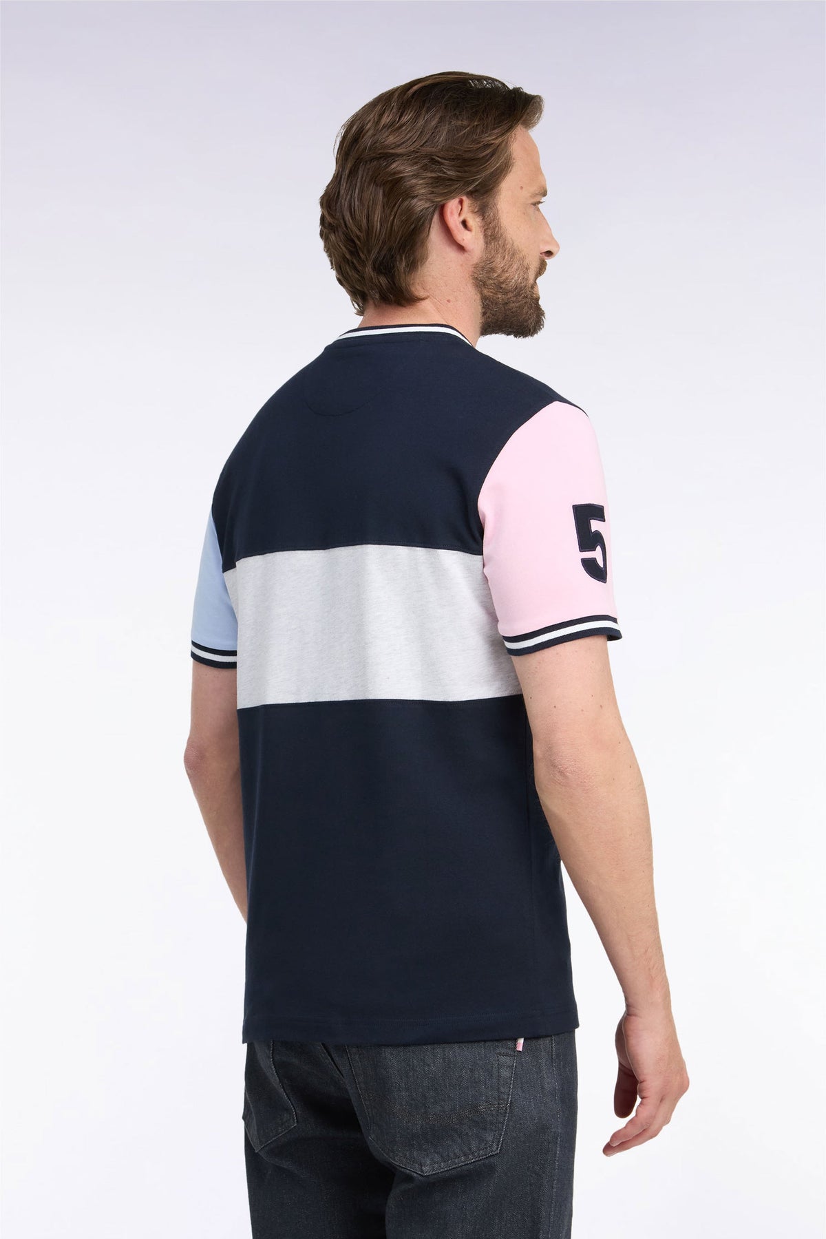 Eden Park Ss T-Shirt Cracocotte - Navy Multi