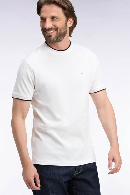 Eden Park Ss T-Shirt Offset - Cream