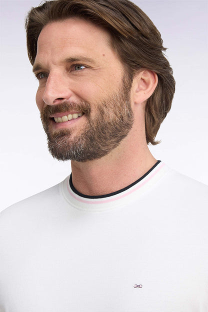Eden Park Ss T-Shirt Offset - Cream