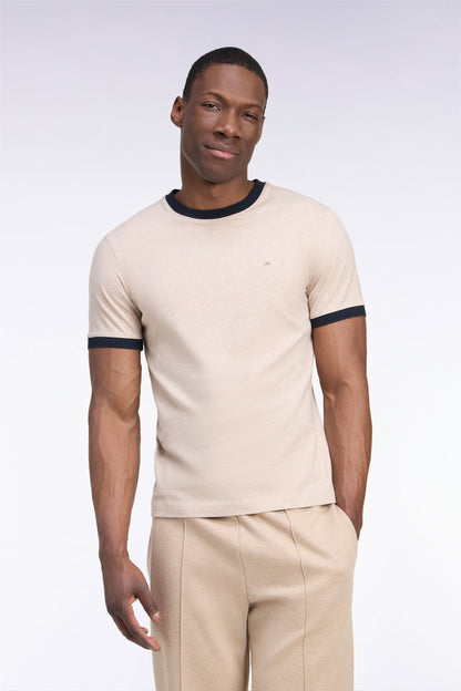 Eden Park Ss T-Shirt Rackham The Pink - Anatolia Marl