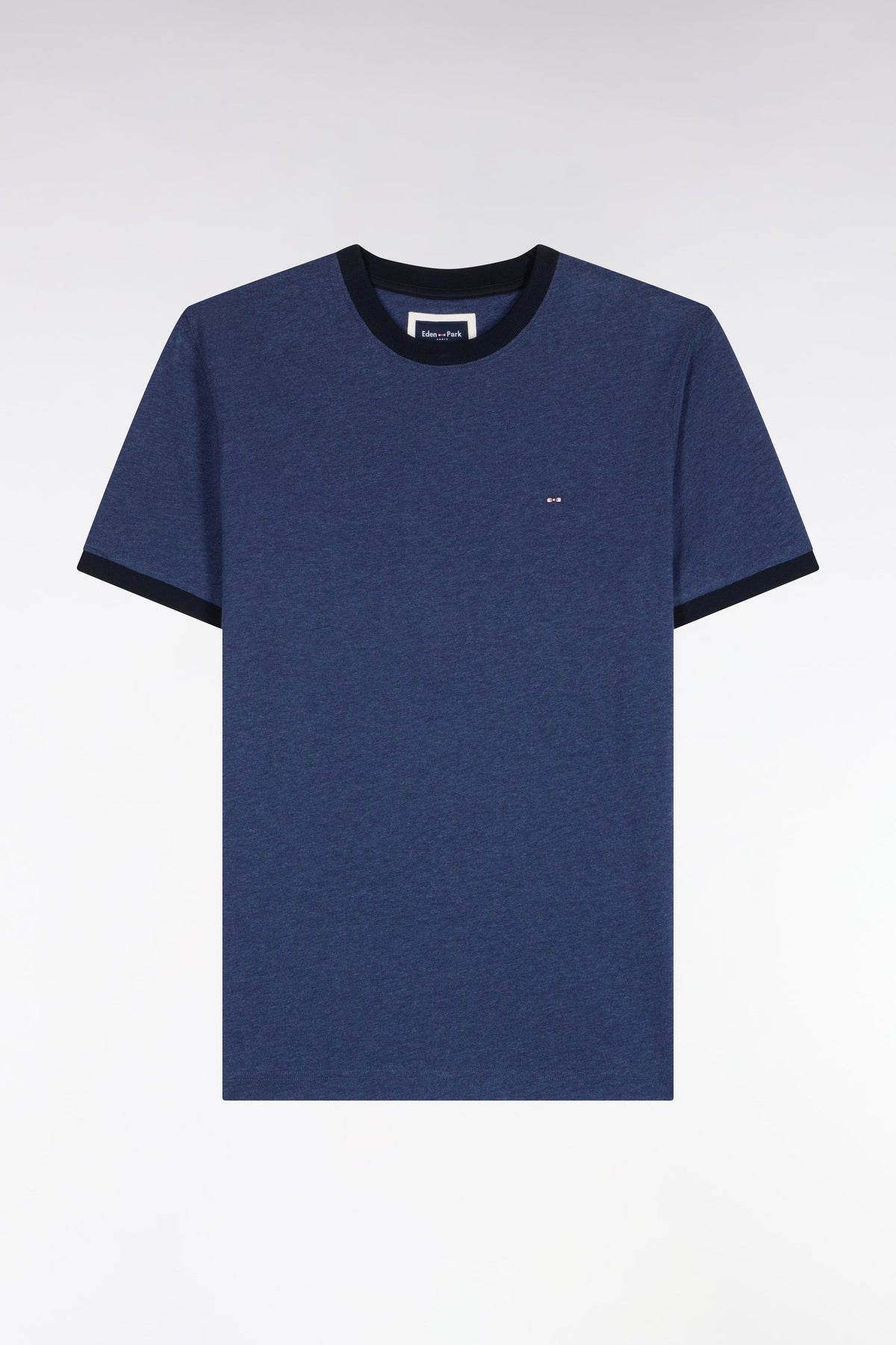 Eden Park Ss T-Shirt Rackham The Pink - Dark Blue Marl
