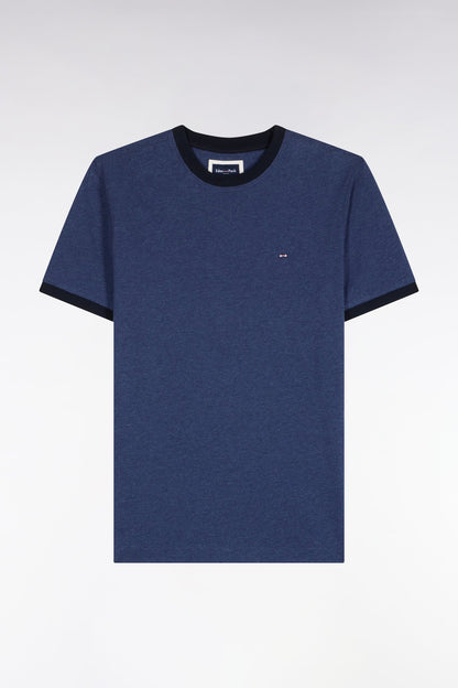 Eden Park Ss T-Shirt Rackham The Pink - Dark Blue Marl