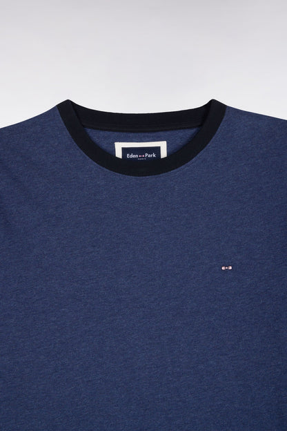 Eden Park Ss T-Shirt Rackham The Pink - Dark Blue Marl