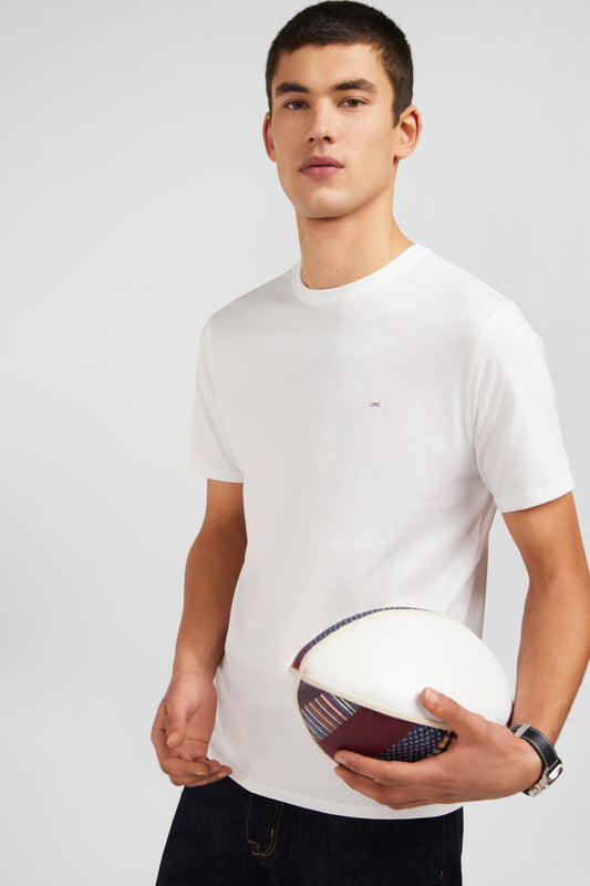 Eden Park Light Pima Cotton Crew Neck White