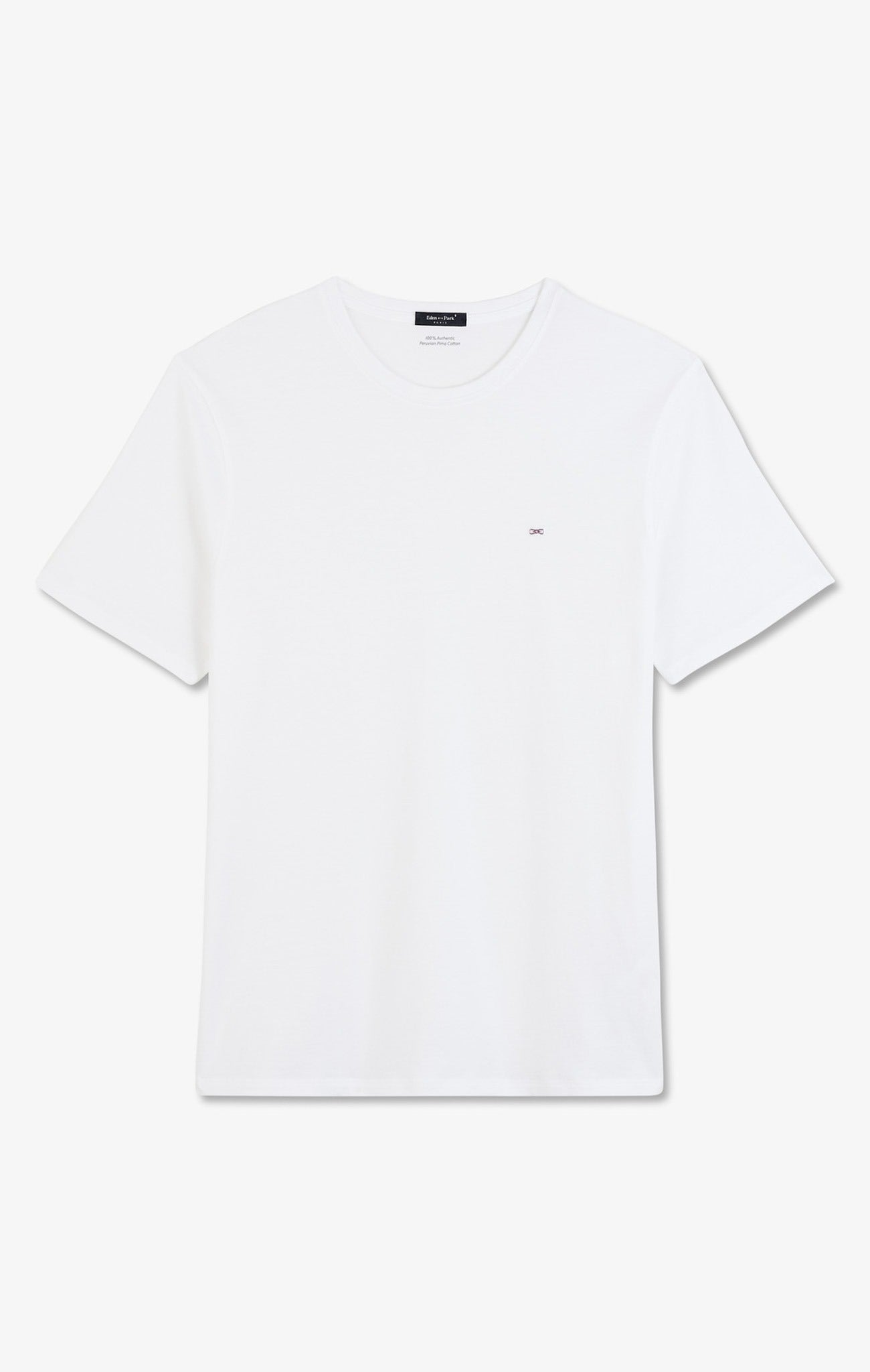 Eden Park Light Pima Cotton Crew Neck White