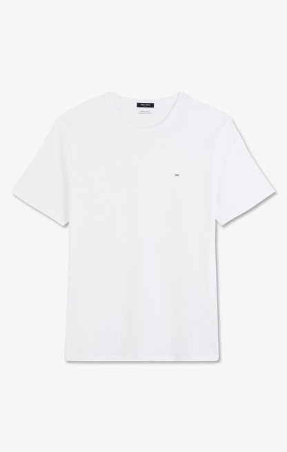 Eden Park Light Pima Cotton Crew Neck White
