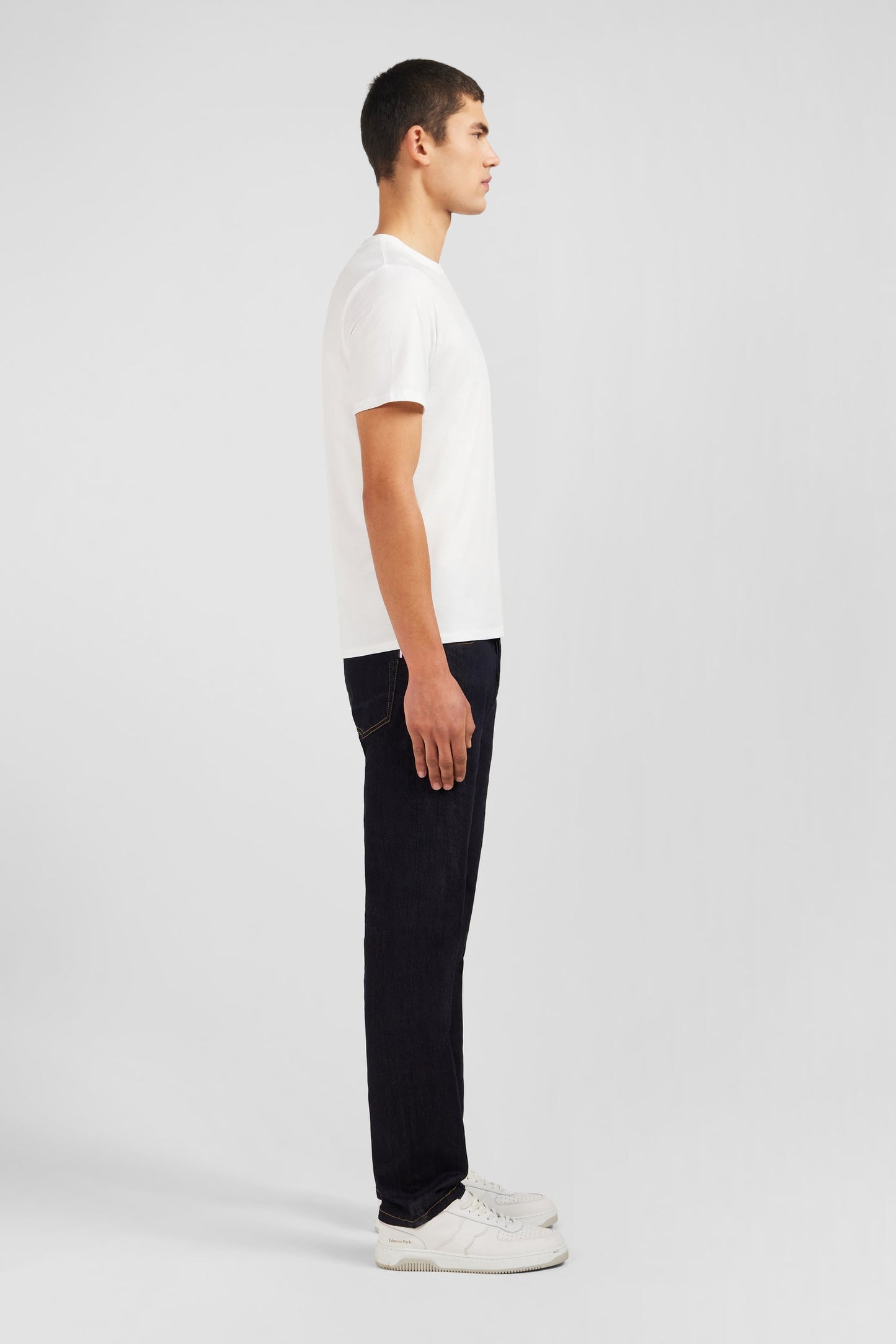 Eden Park Light Pima Cotton Crew Neck White