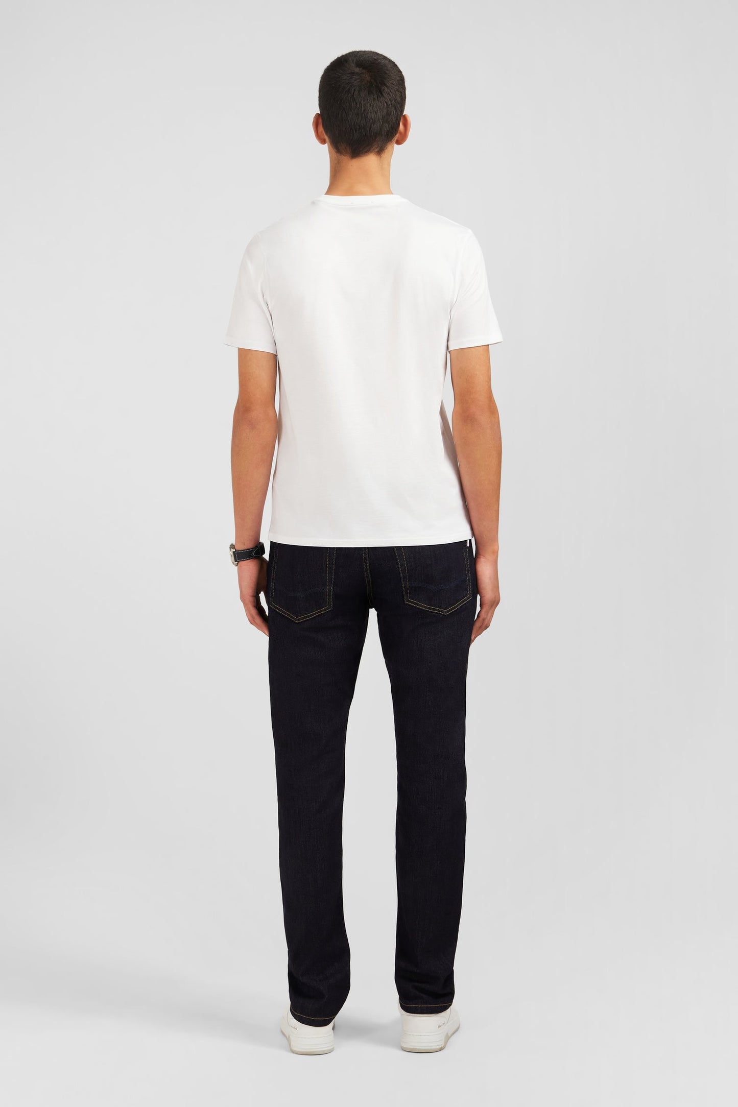 Eden Park Light Pima Cotton Crew Neck White