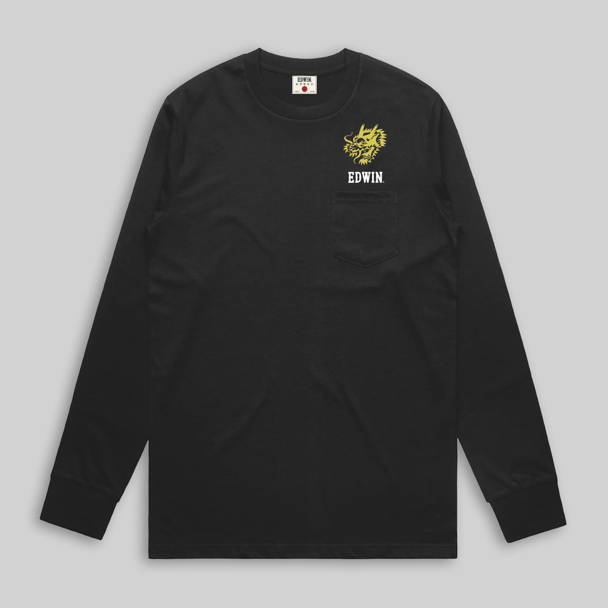 Edwin Lucky You Long Sleeve Black