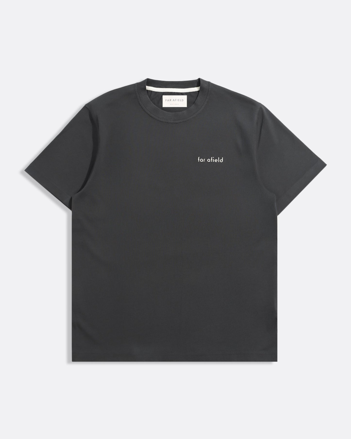 Far Afield Abstract Flower Print T-Shirt Grey