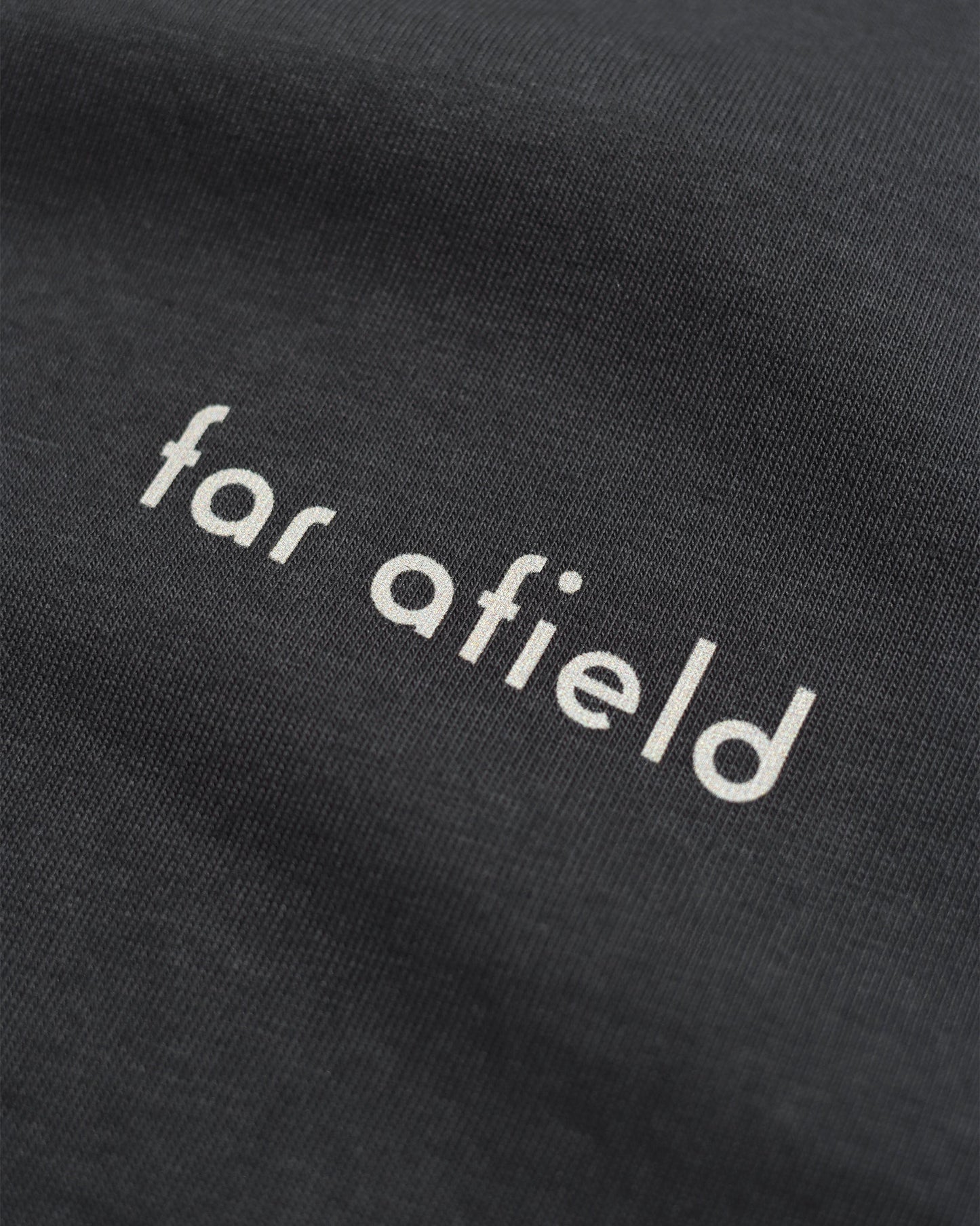 Far Afield Abstract Flower Print T-Shirt Grey
