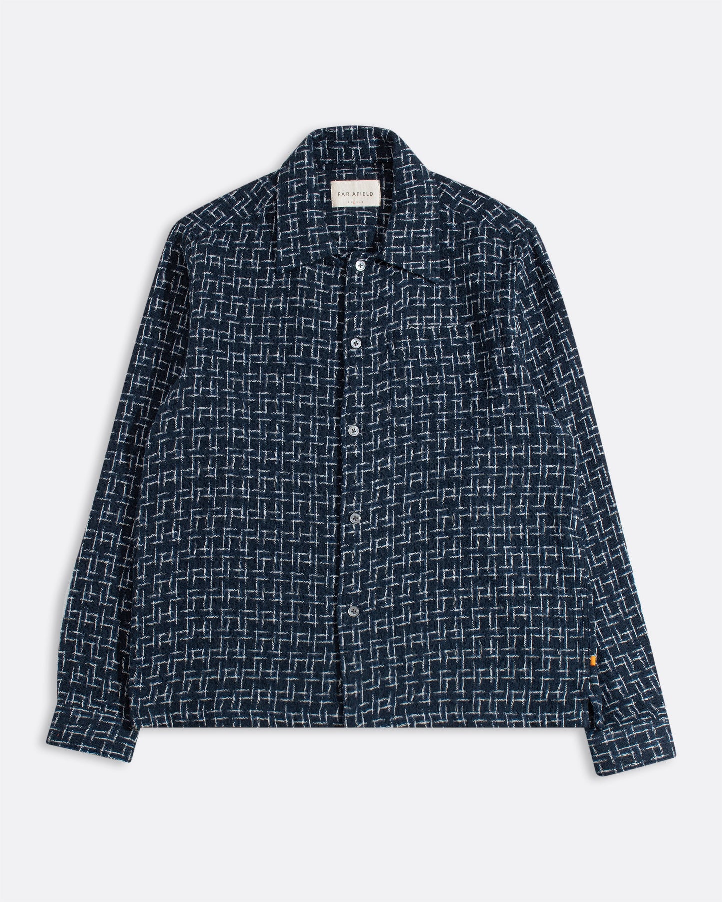 Far Afield Busy Shirt Dobby Architect Blue