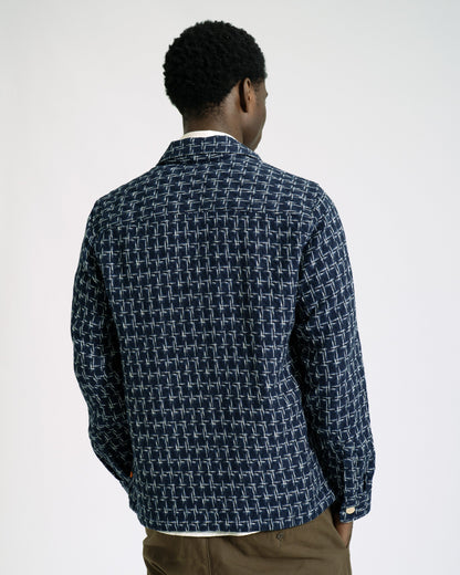 Far Afield Busy Shirt Dobby Architect Blue
