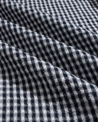 Far Afield Costa Gingham Shirt Navy Check