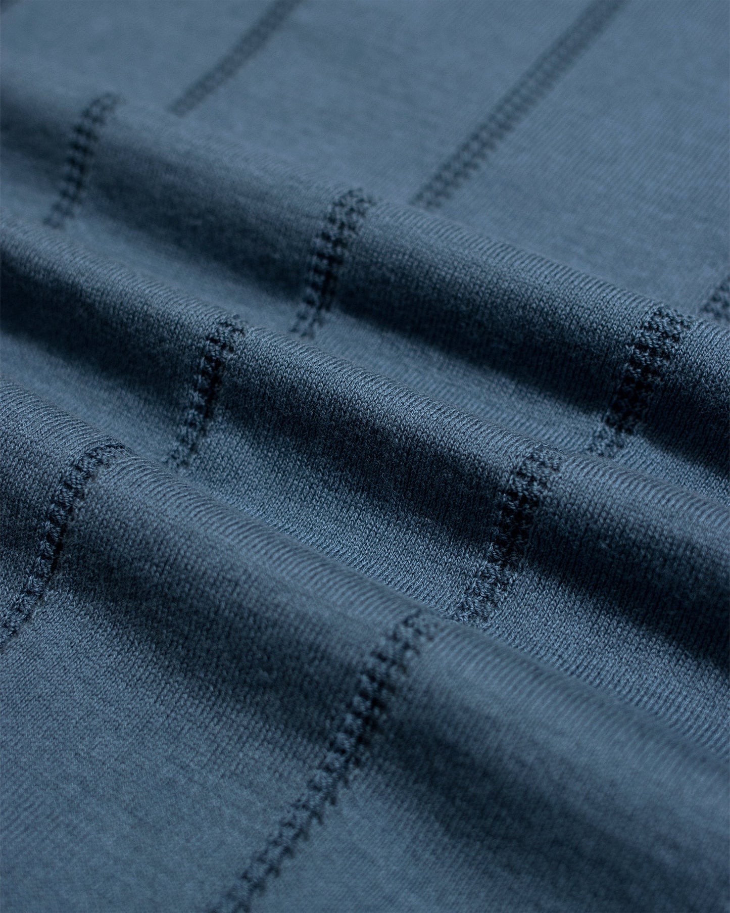 Far Afield Jacobs Perforated Lace Polo Aegean Blue