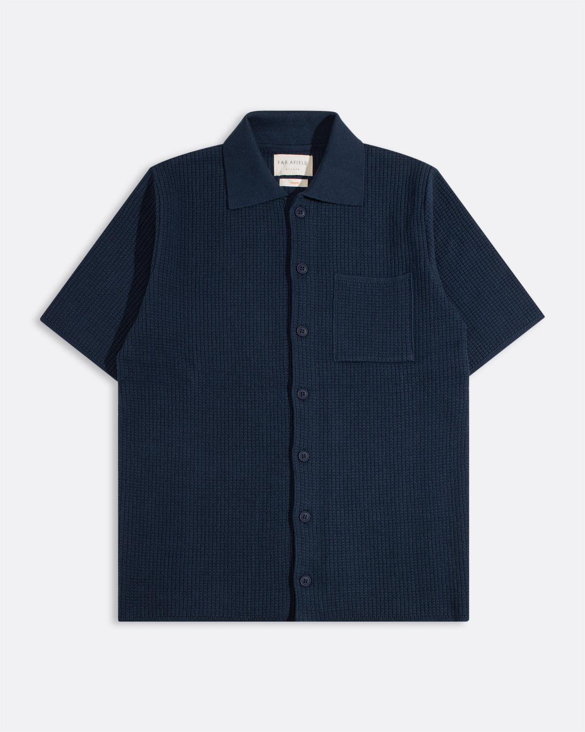 Far Afield Ltd Heitor Knitted Shirt - Navy