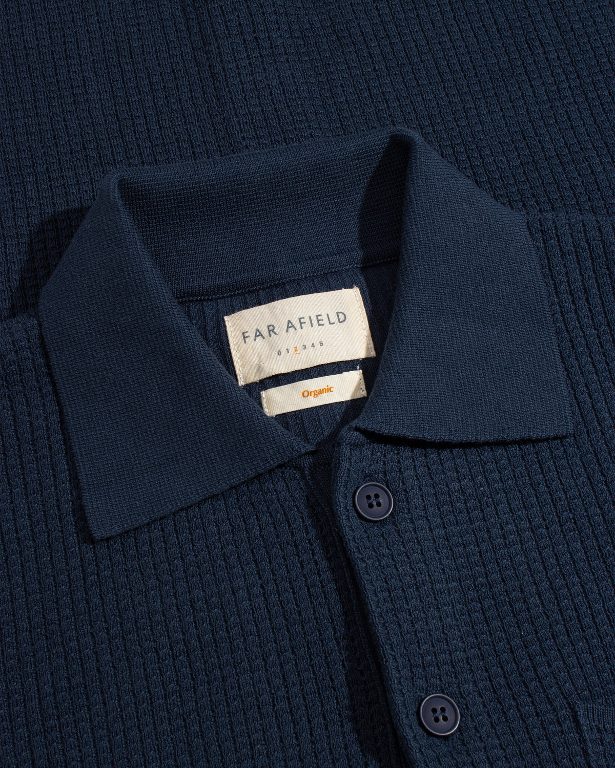 Far Afield Ltd Heitor Knitted Shirt - Navy