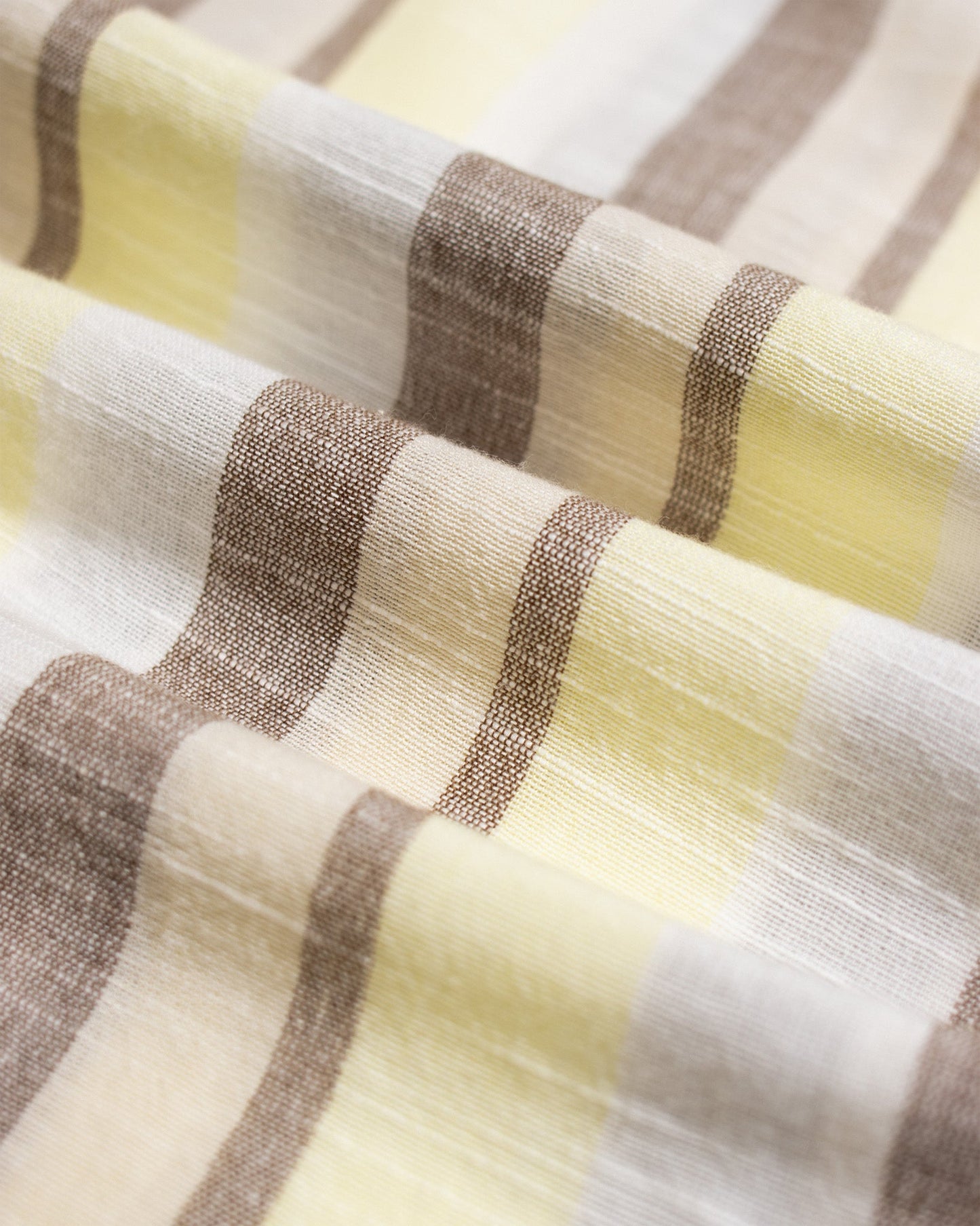Far Afield Selleck Shirt Slub Stripe Dusk Yellow