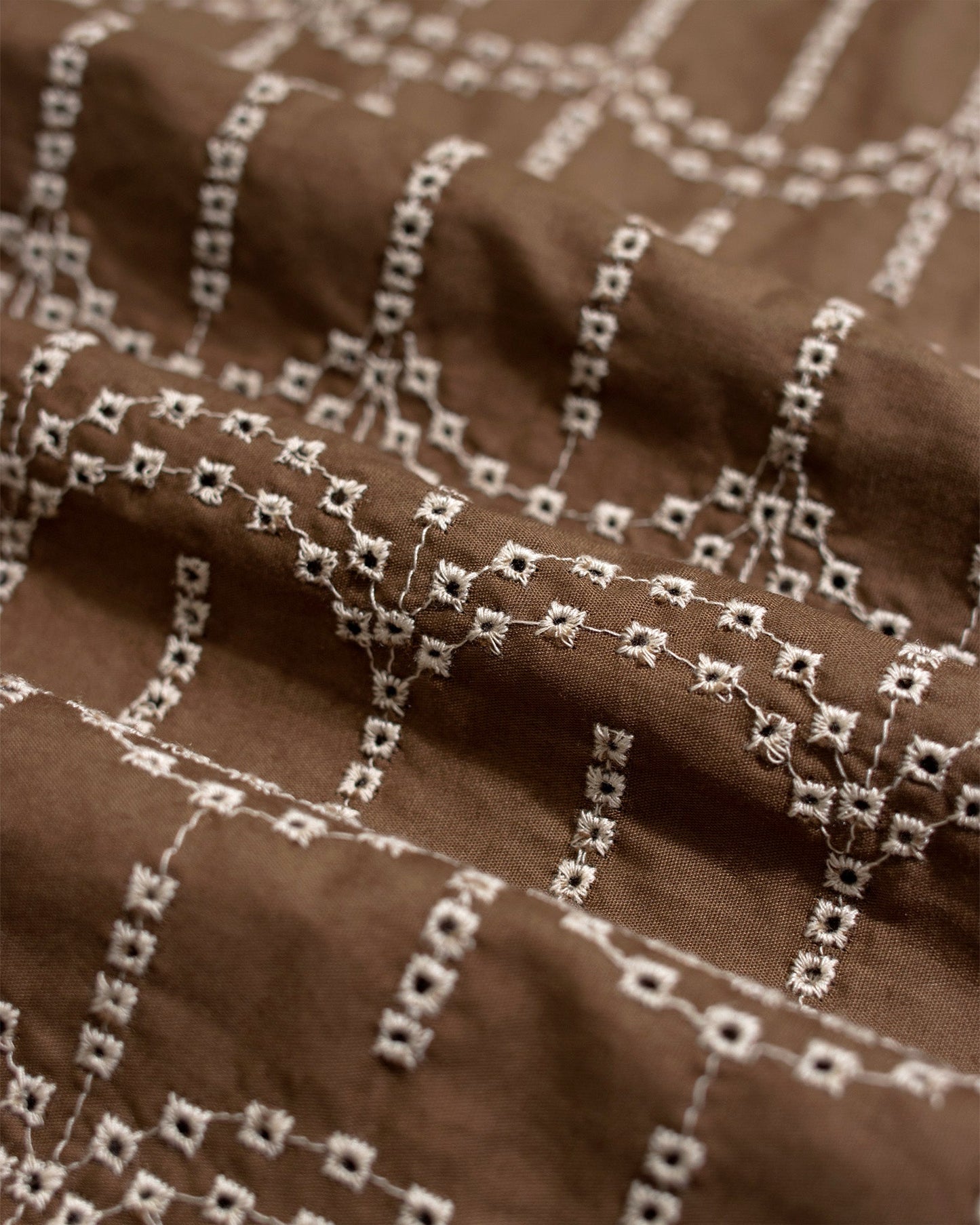 Far Afield Stachio Shirt Palm Tree Dark Brown