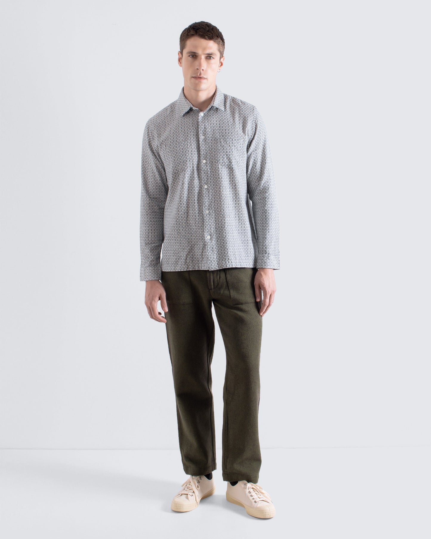 Far Afield Two Pocket Shirt White