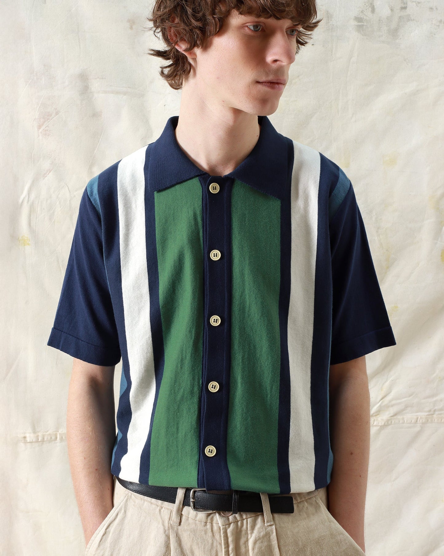 Far Afield Velzy Cardigan Neto Stripe Navy Iris
