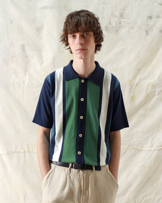 Far Afield Velzy Cardigan Neto Stripe Navy Iris