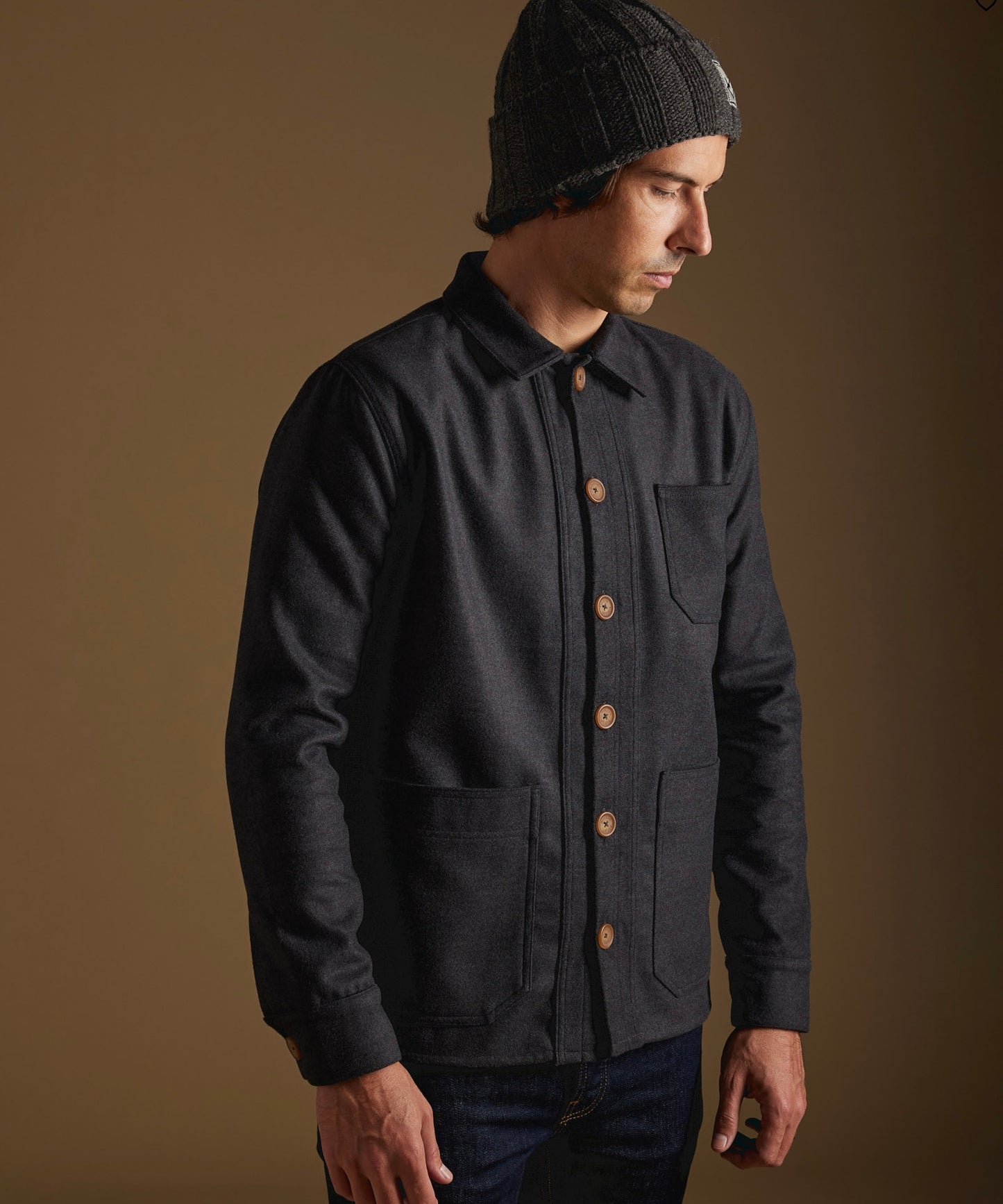 Pull-in Wool Worker Dark Grey Jacket