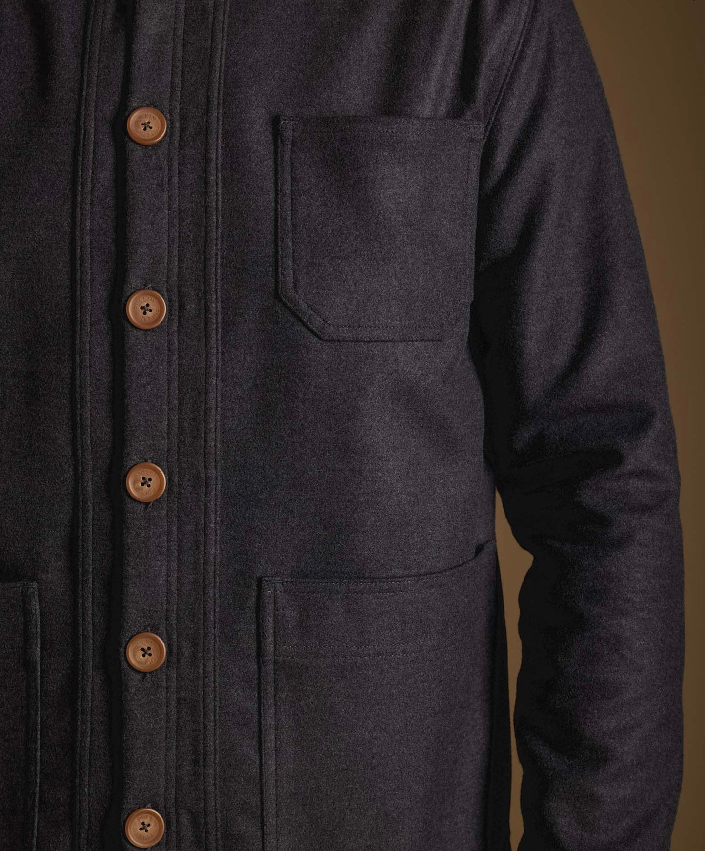 Pull-in Wool Worker Dark Grey Jacket
