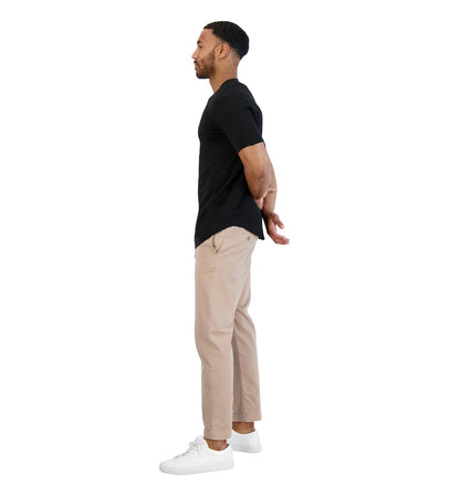 Goodlife Core SS Supima Scallop Crew Black