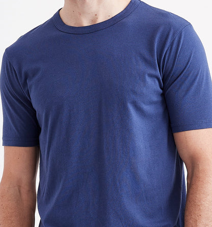 Goodlife Core SS Supima Scallop Crew Navy
