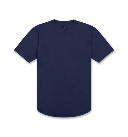 Goodlife Core SS Supima Scallop Crew Navy