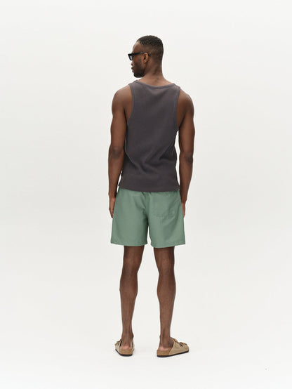Gabba Jackson Plain Swim Shorts - Green Sea