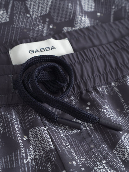 Gabba Jackson Print S Swim Shorts - Blue Pattern
