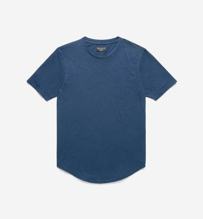 Goodlife Slub Scallop Crew Midnight Navy