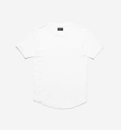 Goodlife Slub Scallop Crew White