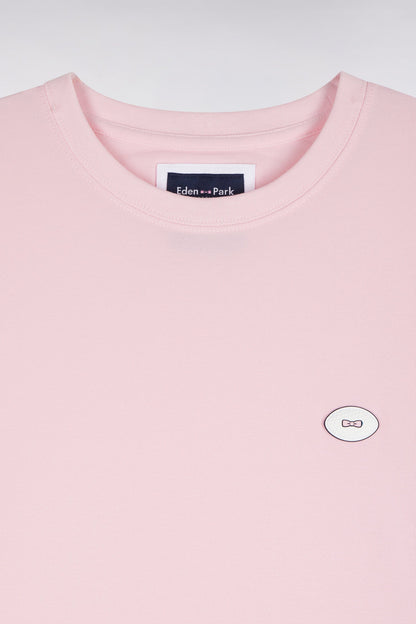 Eden Park Ss Rugby Logo T-Shirt Pink