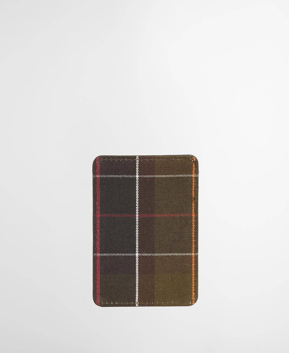 Barbour Brunton Leather Card Holder - Dark Olive