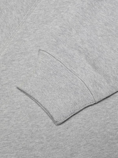 Nudie Gunde Logo Zip Hoodie Grey Melange
