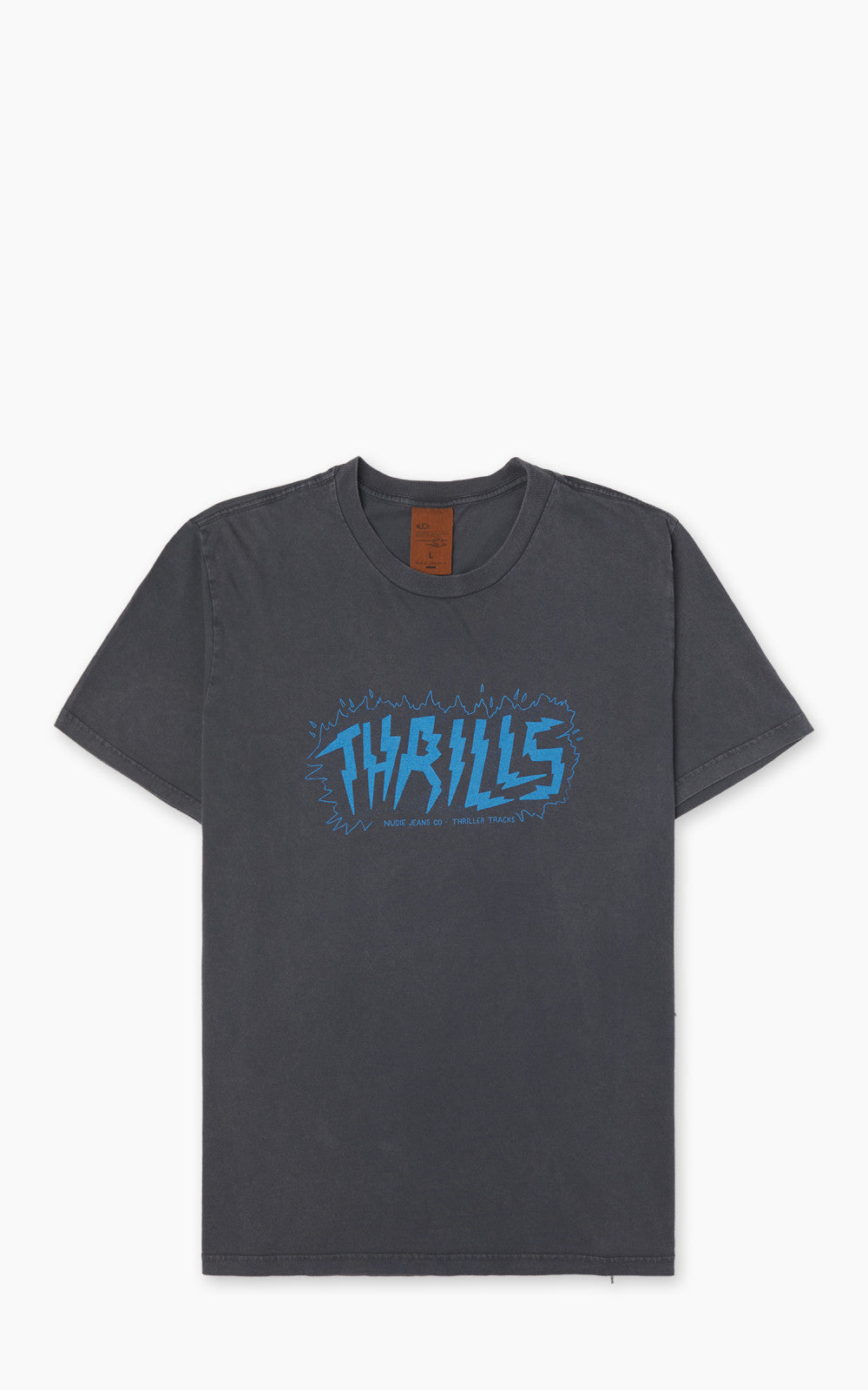Nudie Koffe Thrills Tracks T-Shirt Antracite