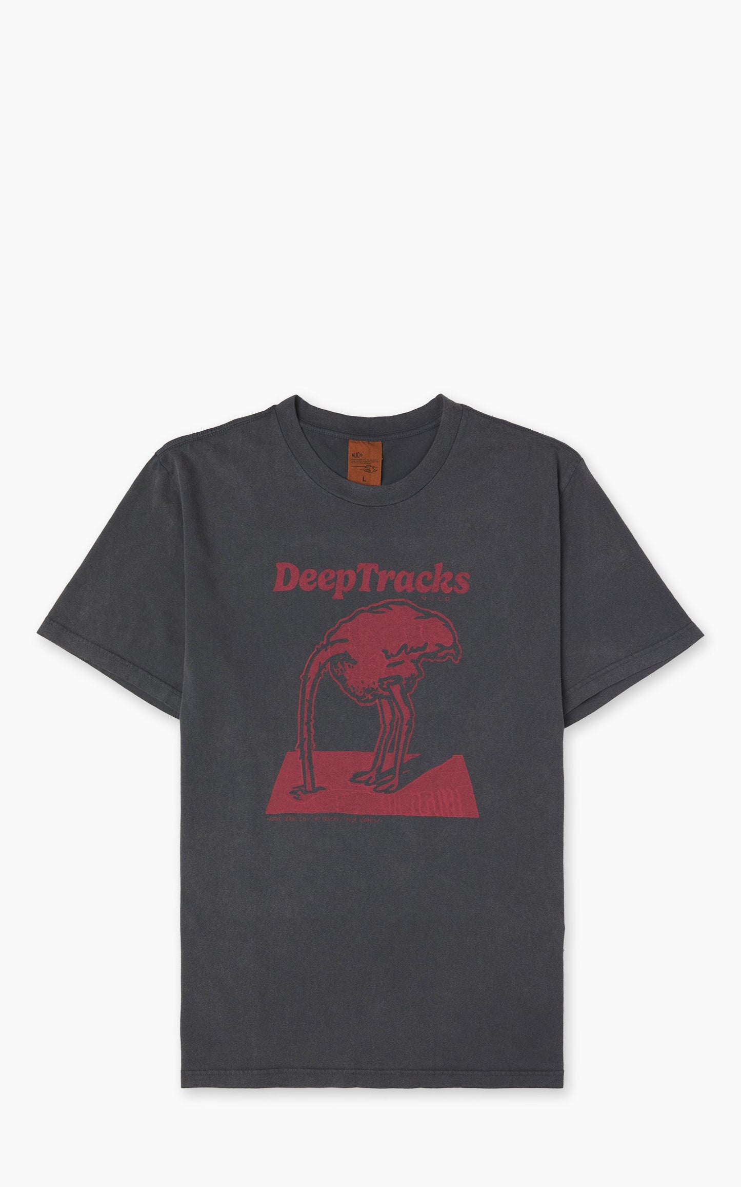 Nudie Roy Deep Tracks T-Shirt Antracite
