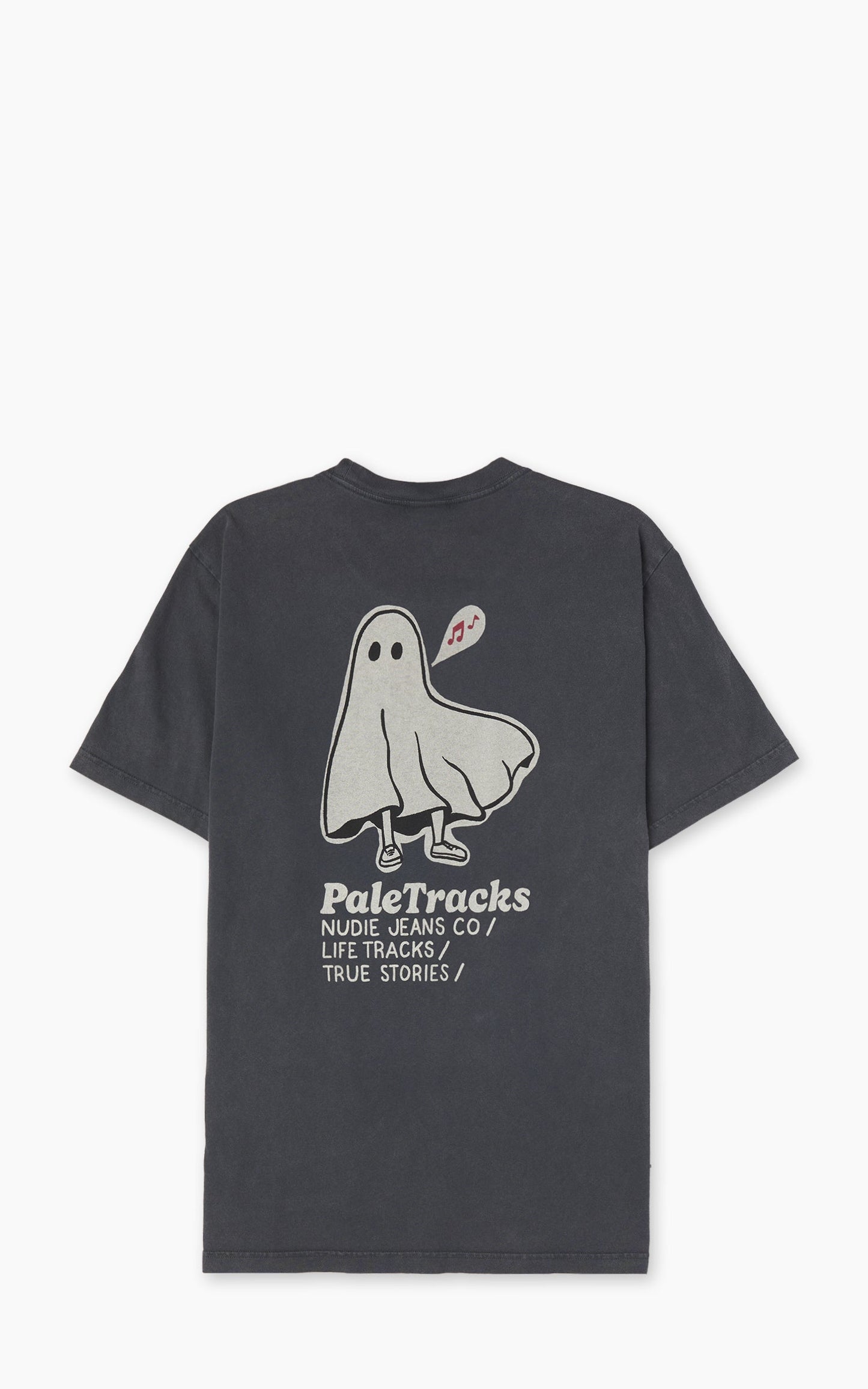 Nudie Roy Pale Tracks T-Shirt Antracite