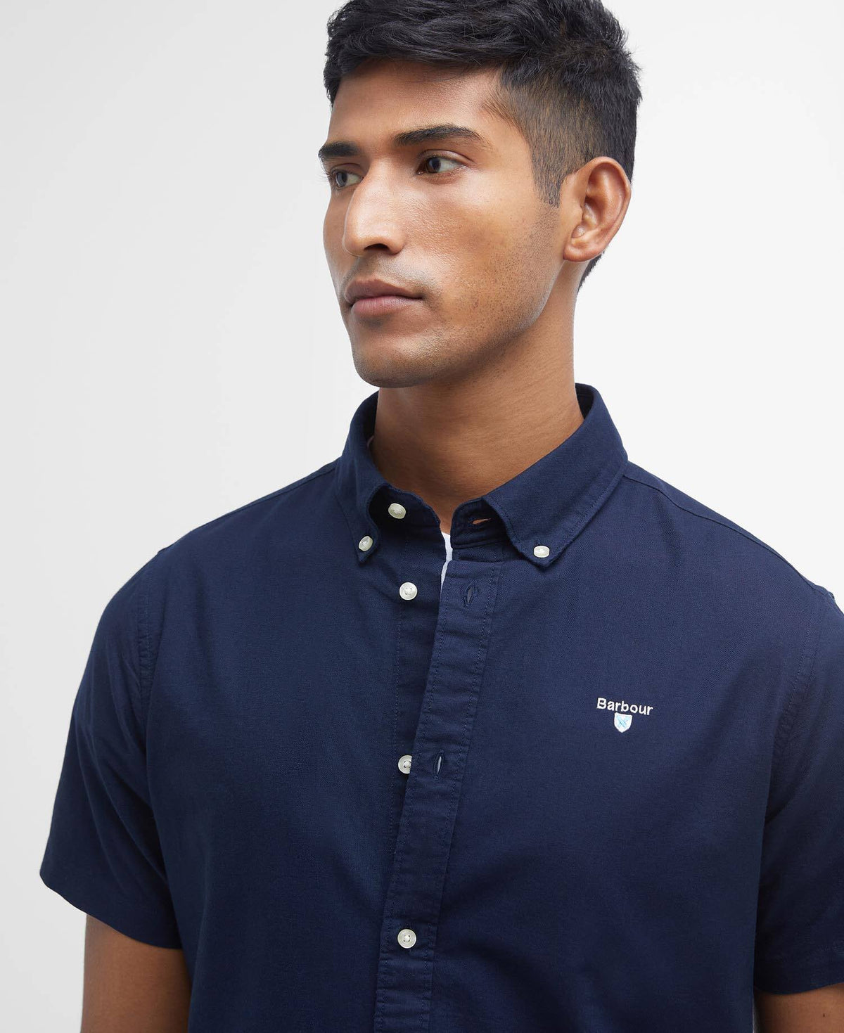 Barbour Oxtown Ss Tailored Shirt - Navy