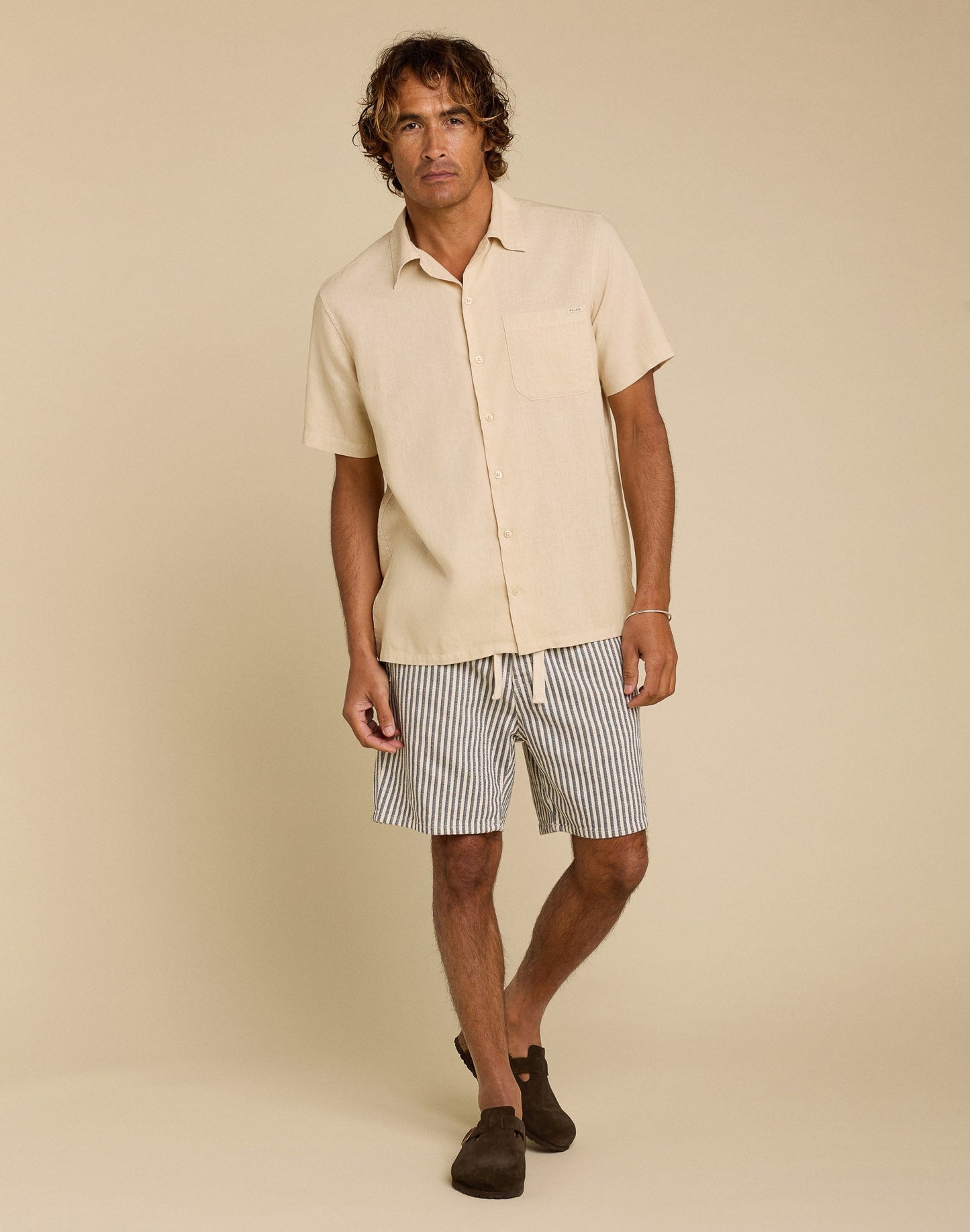 Pull-in Chemise Hemp Biscotti Shirt