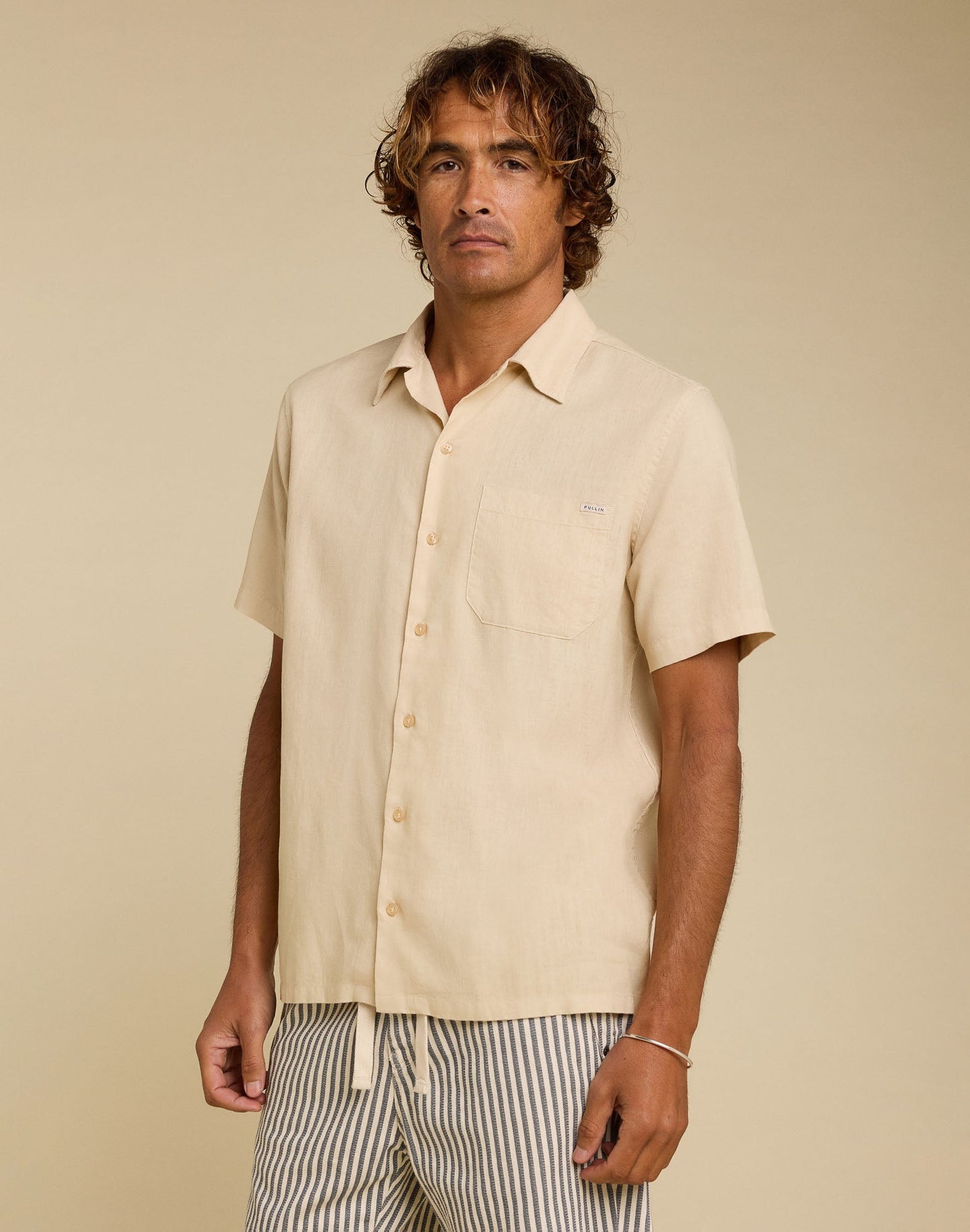 Pull-in Chemise Hemp Biscotti Shirt