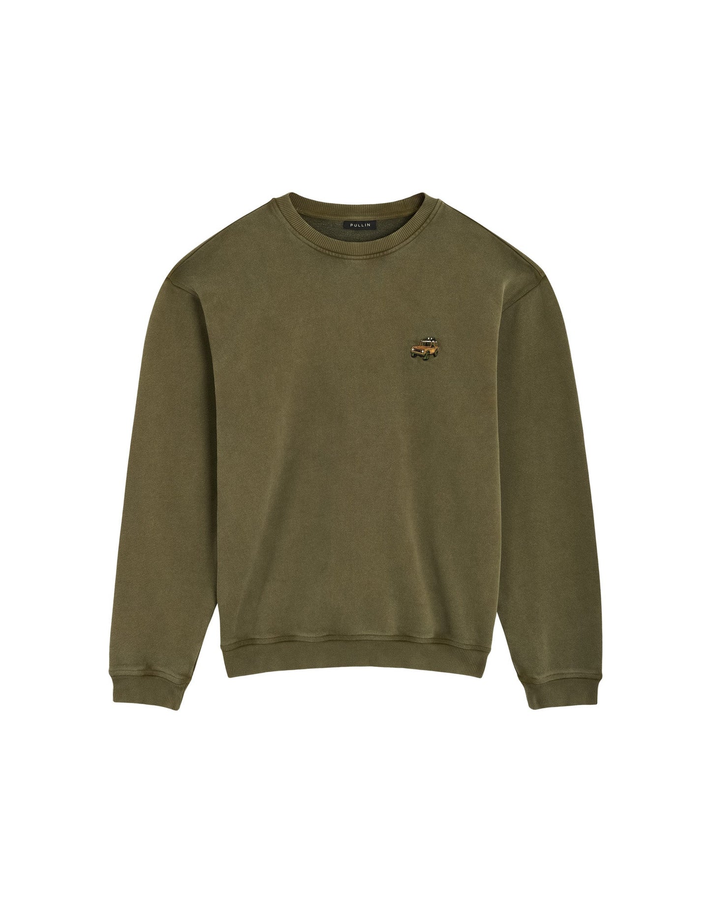Pull-in Patch Crew Neck Branco