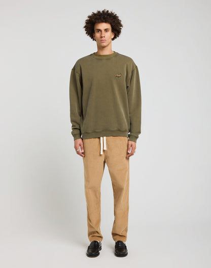 Pull-in Patch Crew Neck Branco