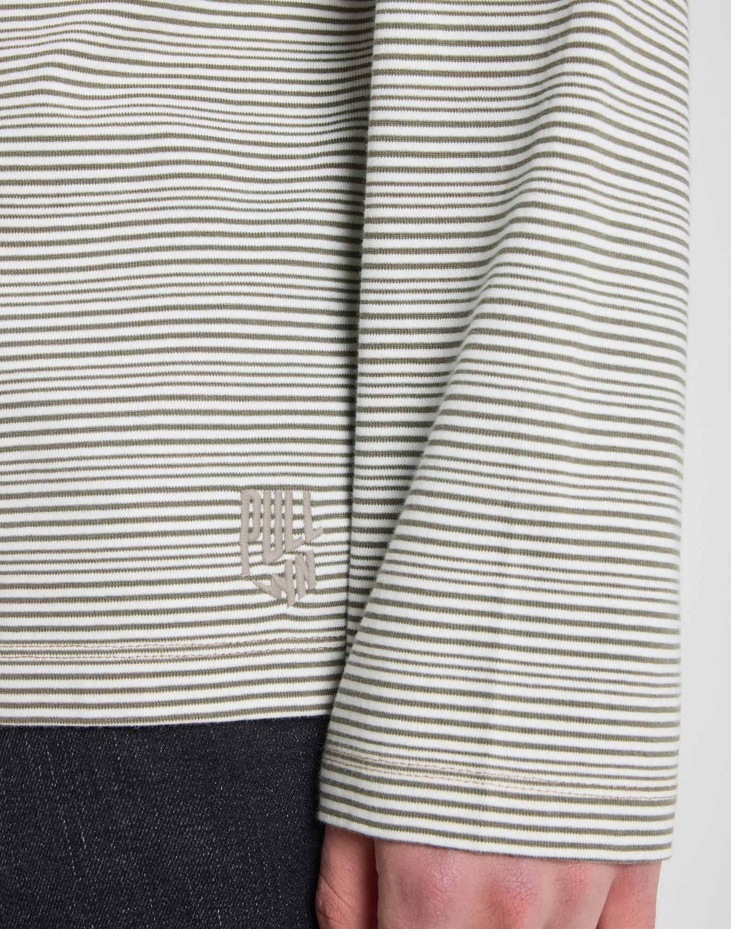 Pull-in TSH Long sleeve Cream Stripe