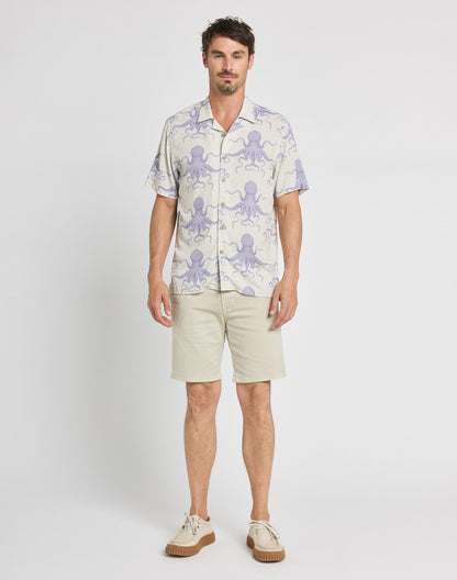 Pullin Dening Short Chino - Bone White
