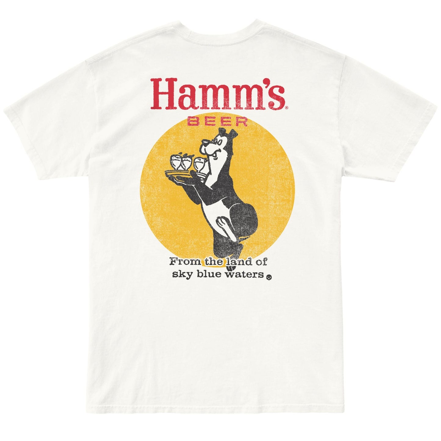 Retro Brand Hamm's Beer Vintage White Tee