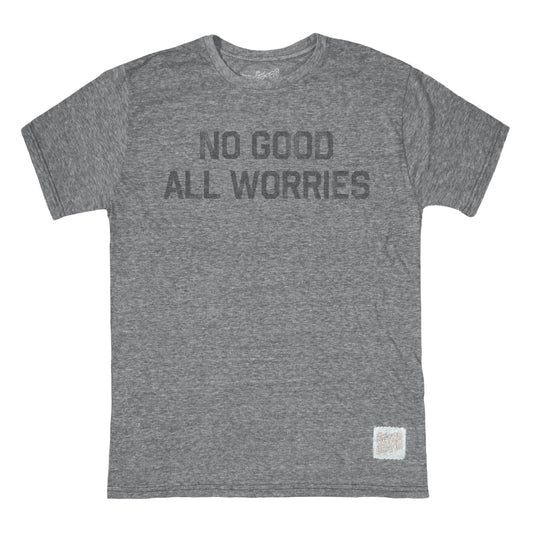 Retro Brand No Good All Worries Heather Grey Tee